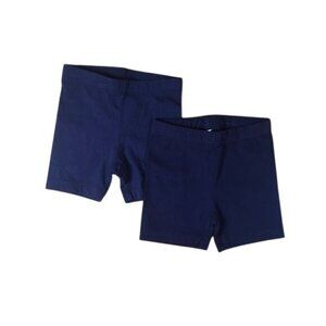Gymboree Girls Shorts 2-Pack – Size 18-24M, Navy Blue, Easy Pull-Up Elastic Wais